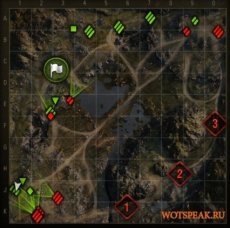 Мод на направление стволов противников на миникарте для World of tanks 1.15.0.2 WOT (2 варианта)