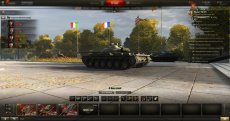 Интересный ангар танк на площади от WG для World of tanks 0.9.17.0.3 WOT