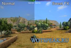 Улучшение графики игры SweetFX + FXAA (подходит и слабых ПК) для World of tanks 0.9.15 WOT
