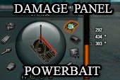 Панель повреждений PowerBait для World of tanks 2.0.1.1 WOT / 1.38.0.0 Мир танков