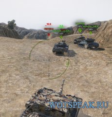 Индикатор перезарядки над танком врагов и союзников для WOT 1.15.0.2 World of Tanks (2 варианта)