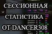 Сессионная статистика от dancer308 за сессию для World of Tanks 1.18.0.1 WOT