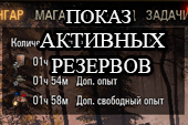 Отображение активных резервов в ангаре для World of tanks 1.20.1.0 WOT